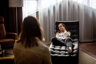 Young Woman with Psychologist